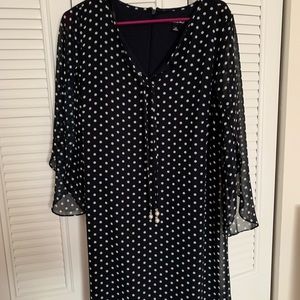 Roz & Ali flow polka dot short dress